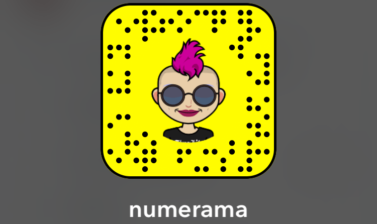 Le QR code Snapchat de Numerama