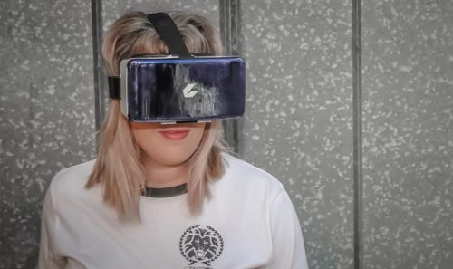 réalité virtuelle vr femme