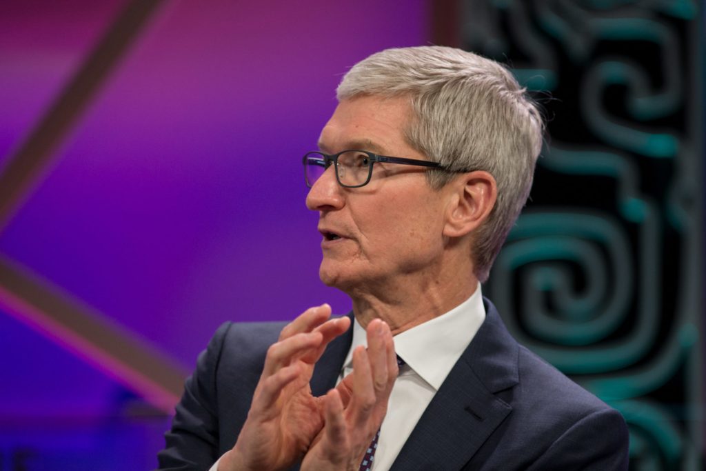 Tim Cook. // Source : Fortune Global Forum