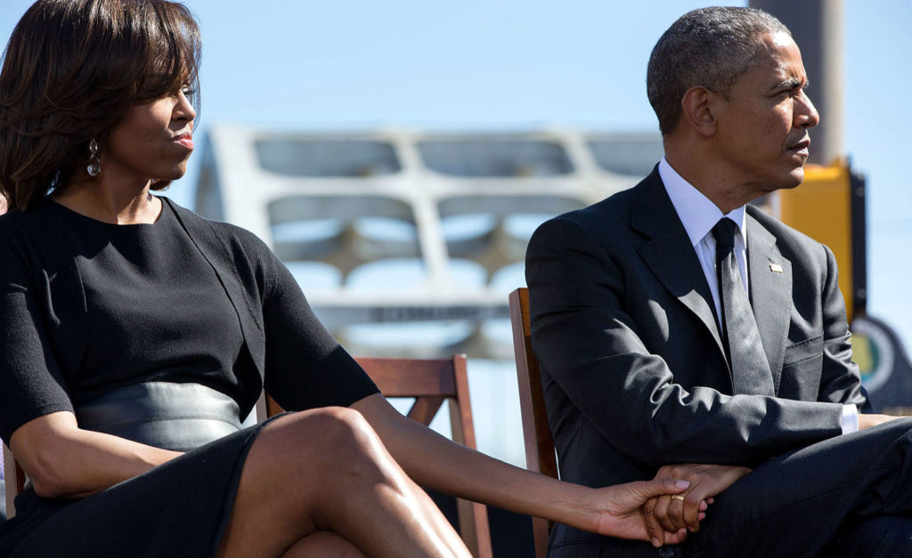 Michelle Obama et Barack Obama. Wikimedia Commons/The White House