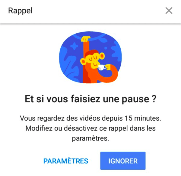 Capture d'écran YouTube