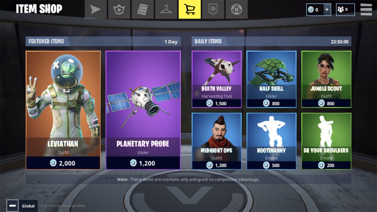 Fortnite shop iOS