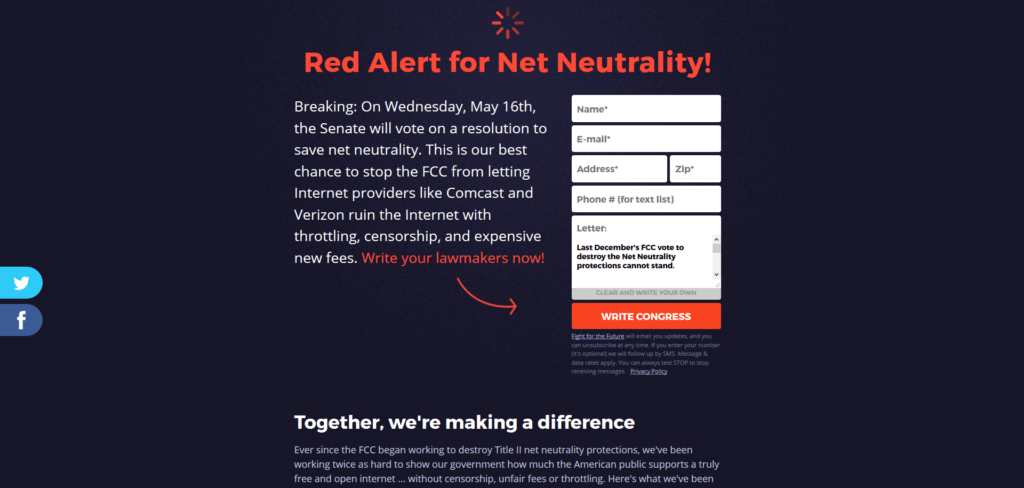 Net Neutrality Congress FCC