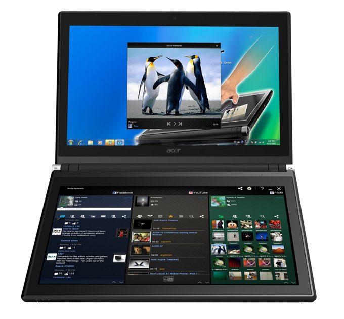 L'Acer Iconia Dual Touchscreen sorti en 2011