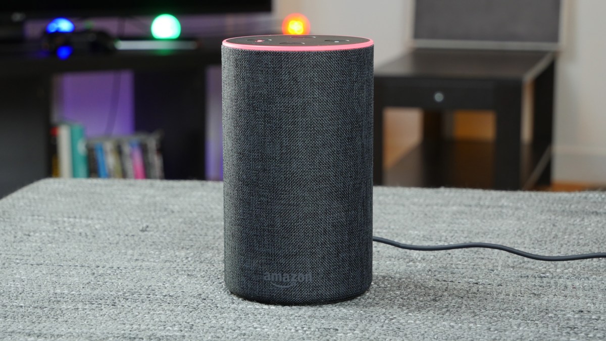 Une Amazon Echo. // Source : Louise Audry