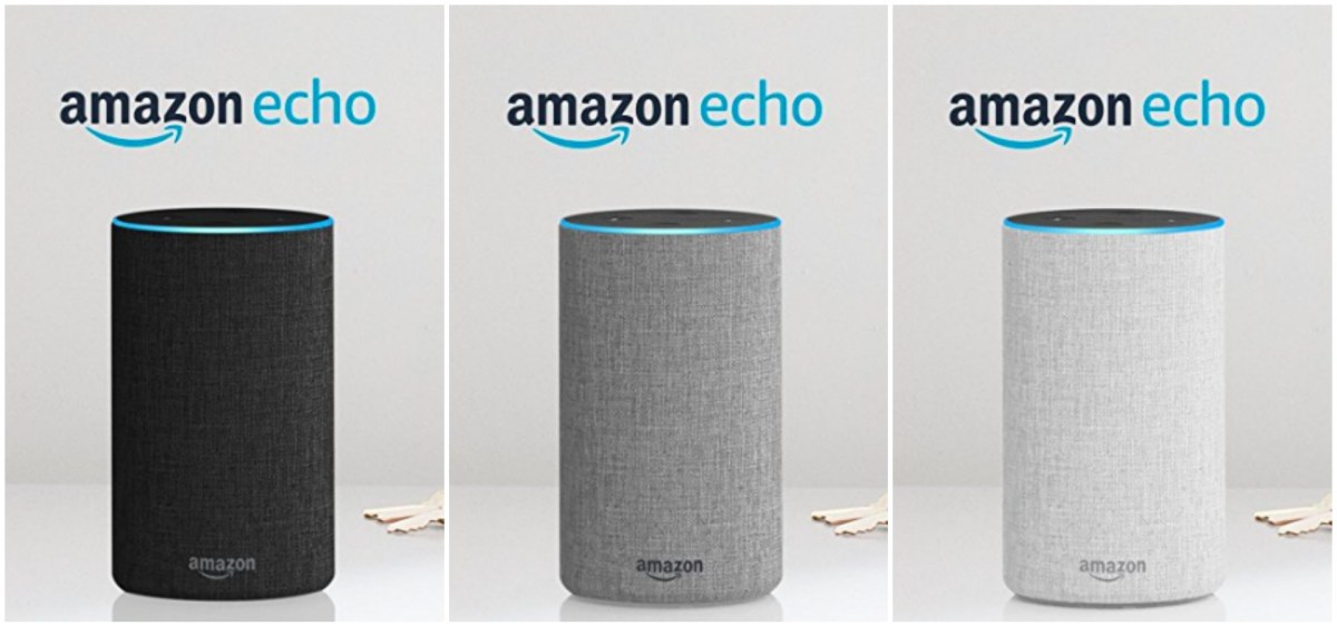 Les trois teintes d'Amazon Echo