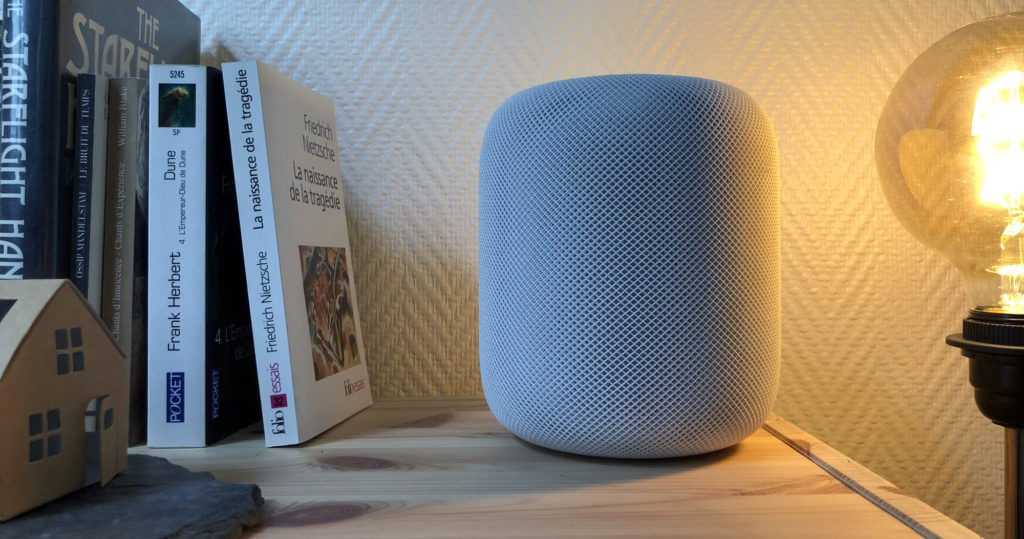 Le HomePod. // Source : Numerama Le HomePod. // Source : Numerama