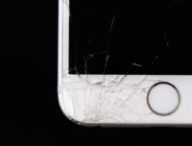 apple iphone cassé brisé écran