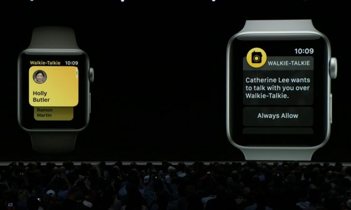 Apple watch talkie walkie
