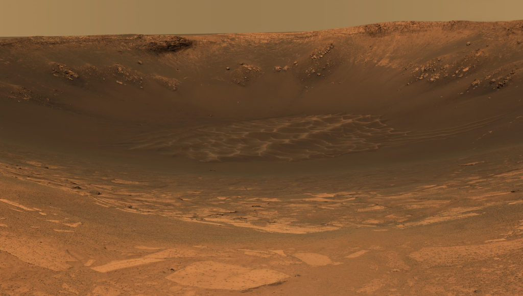 cratère Endurance Mars Opportunity cratère Endurance Mars Opportunity