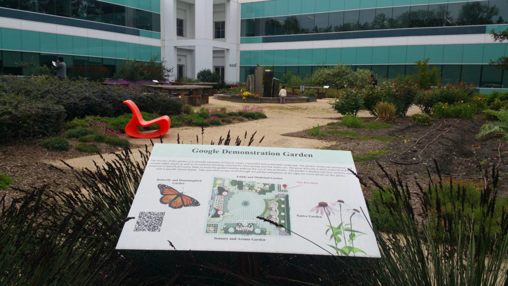 Le jardin aromatique de Google. Le jardin aromatique de Google.