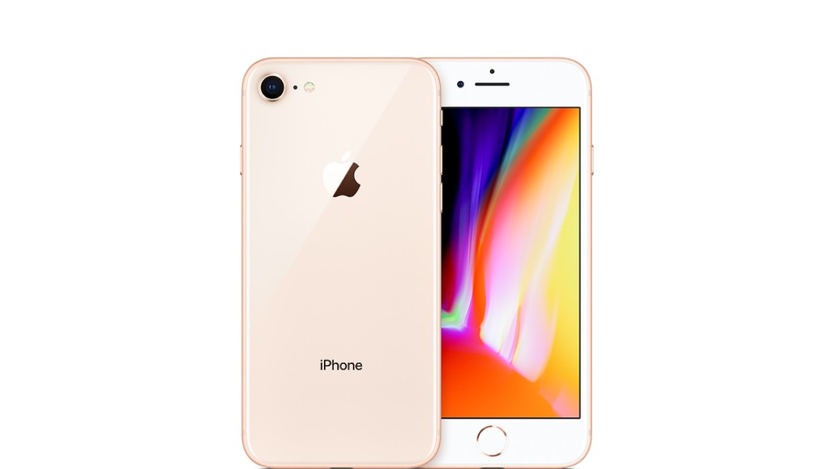 Un iPhone 8, un modèle sorti en 2017. // Source : Apple