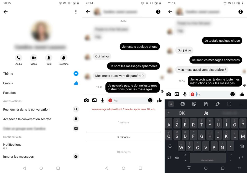 Messenger secret conversations