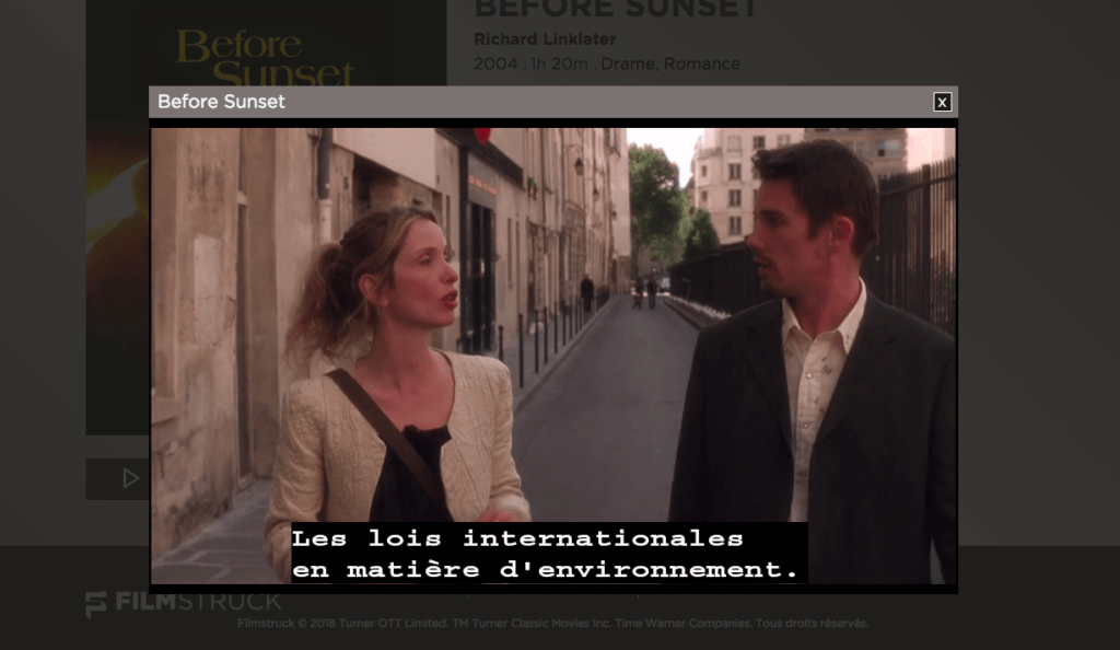 Capture d'écran FilmStruck Capture d'écran FilmStruck