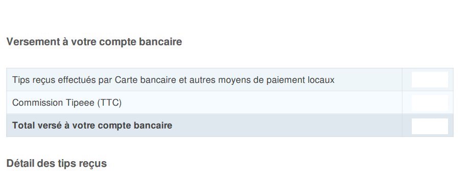 Tipeee – Facture du créateur Tipeee – Facture du créateur