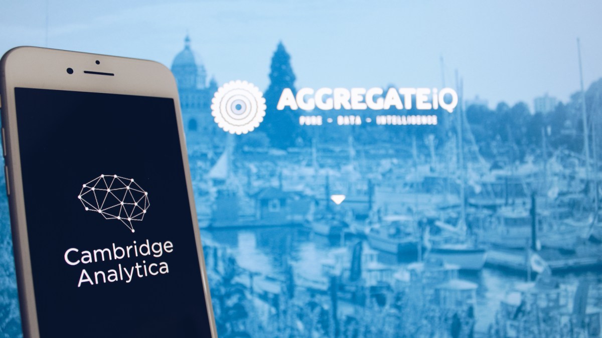 Cambridge Analytica et AggregateIQ. // Source : Stock Catalog