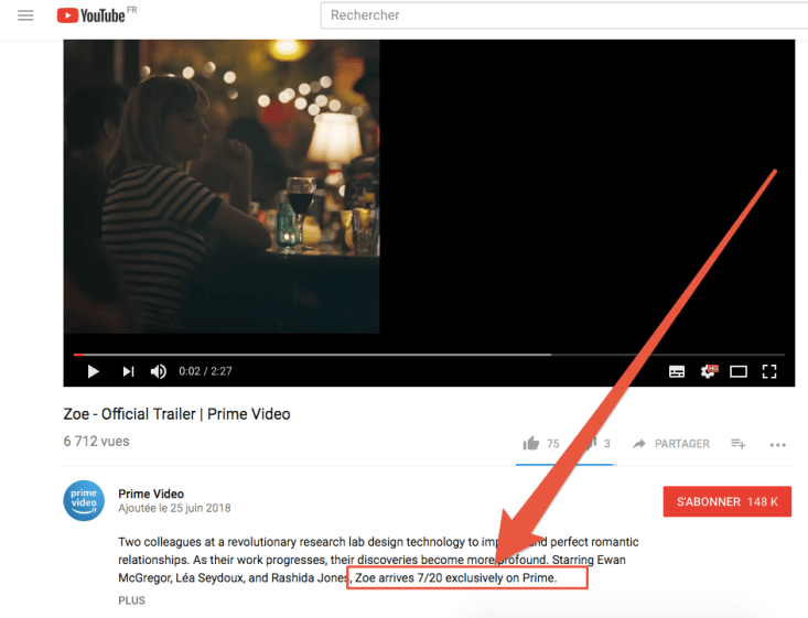 Capture d'écran de la vidéo postée sur la chaîne YouTube Prime Video Capture d'écran de la vidéo postée sur la chaîne YouTube Prime Video
