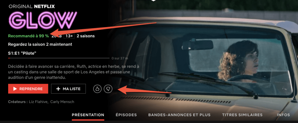 Capture d'écran Netflix Capture d'écran Netflix