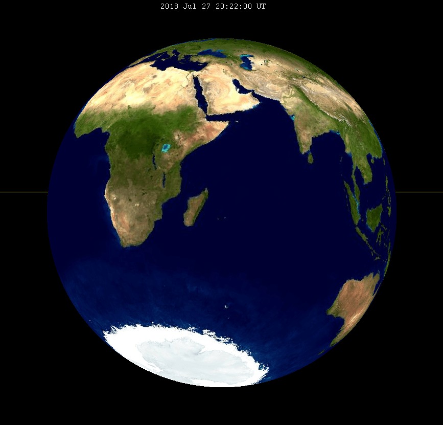 Au maximum de l'éclipse, voici ce que nous verrions depuis la Lune. Wikimedia/CC/SockPuppetForTomruen