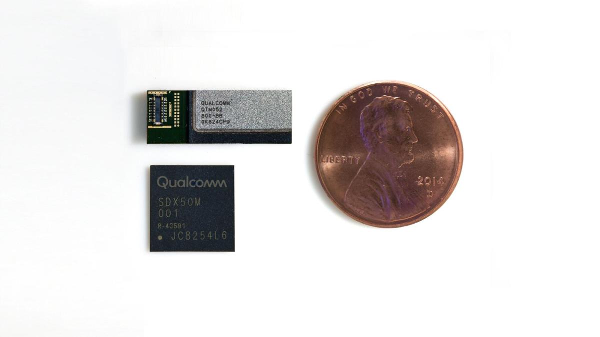 Le Snapdragon X50 est le premier modem 5G commercial de Qualcomm. // Source : Qualcomm