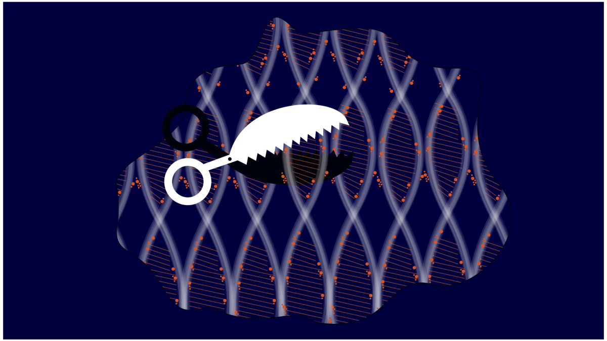CRISPR, le ciseau génétique. // Source : Numerama