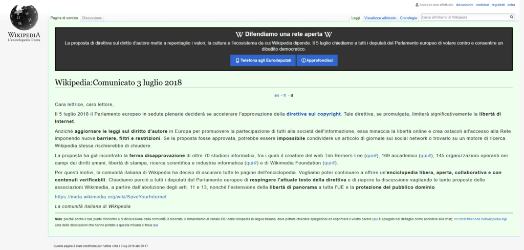 Wikipedia Italie Wikipedia Italie