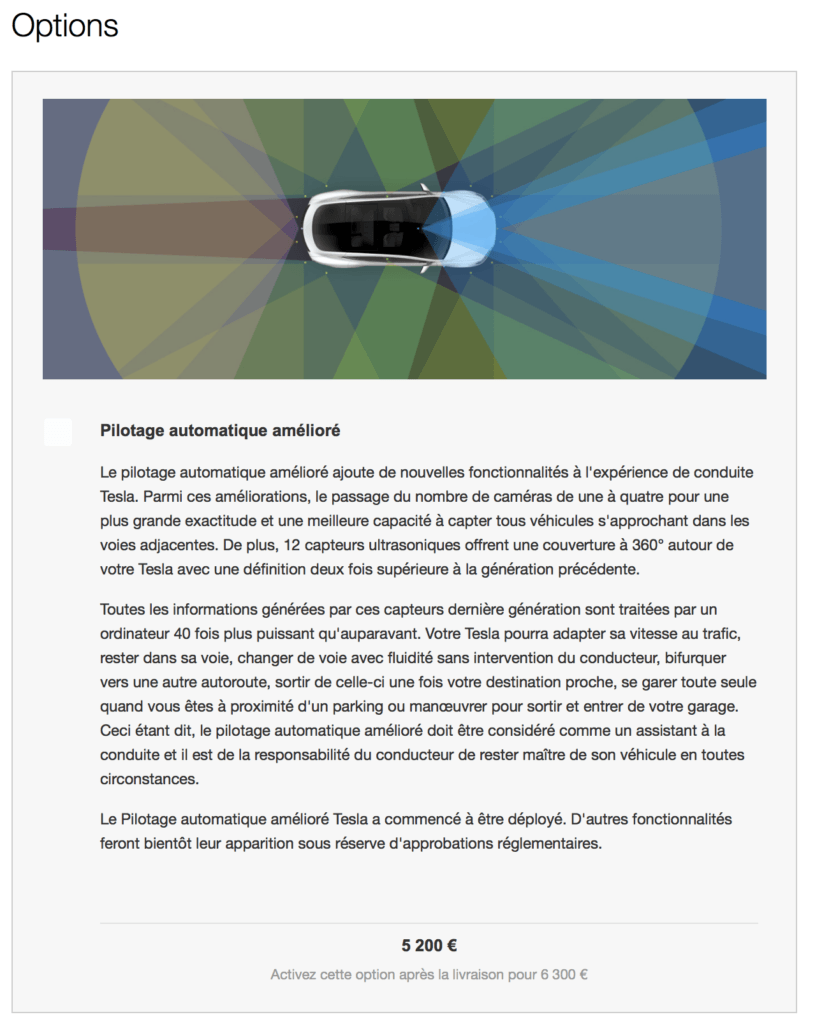 Tesla Autopilote // Source : Tesla 