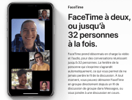FaceTime à 32 // Source : Apple
