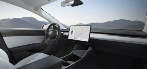 Tesla Model 3 intérieur // Source : Tesla