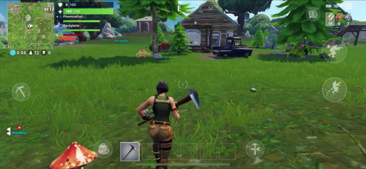 Fortnite sur iOS // Source : Numerama