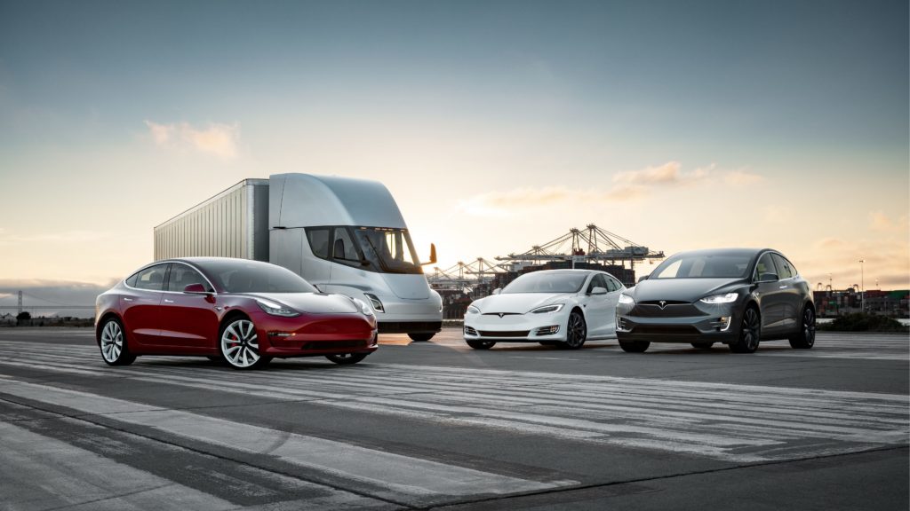 Véhicules Tesla // Source : Tesla Véhicules Tesla // Source : Tesla