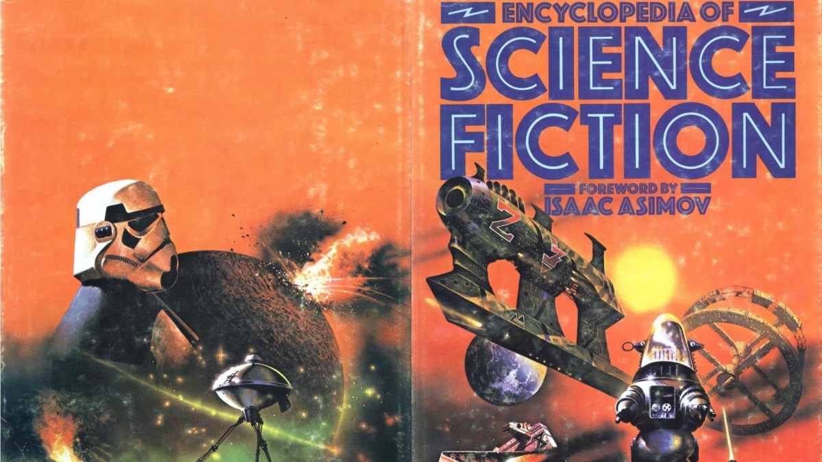 Première édition de l'Encyclopédie de la science-fiction // Source : Édition Robert Holdstock, auteurs Peter Nicholls et John Clute