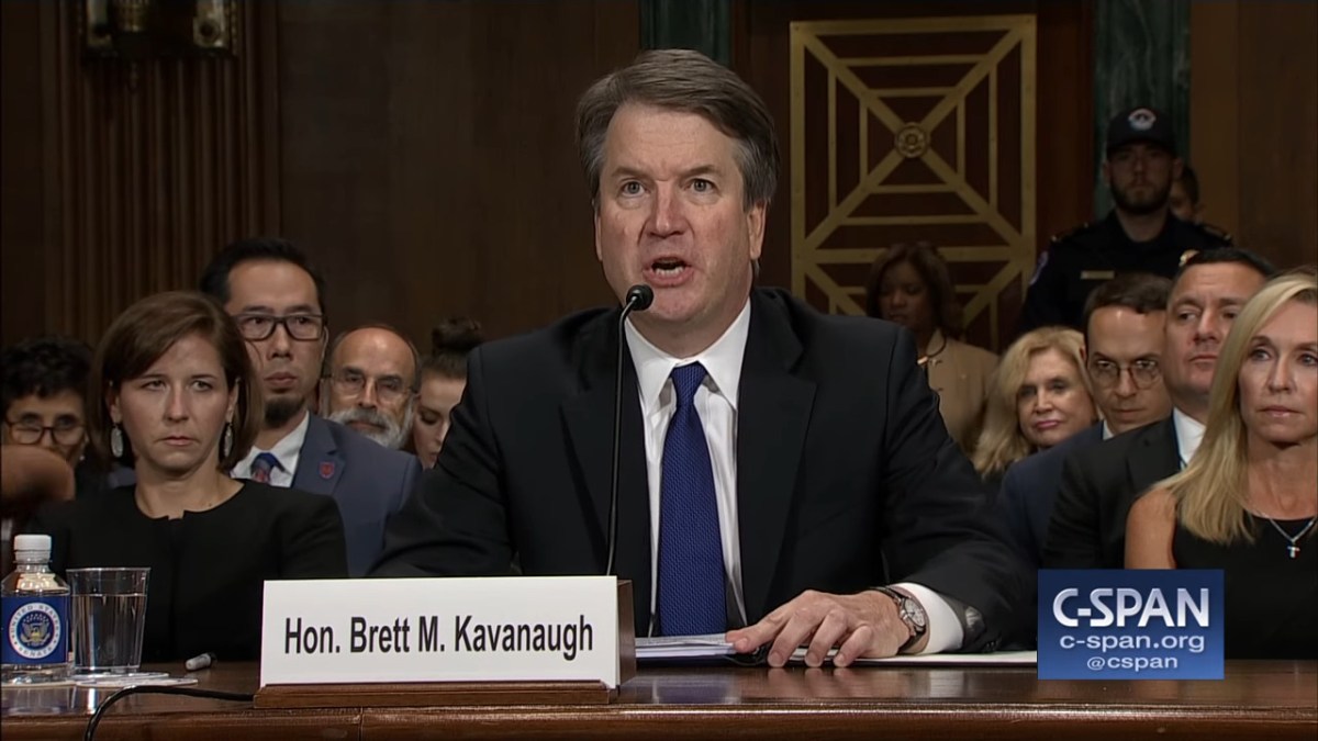 Brett Kavanaugh, lors de son audition. // Source : C-SPAN