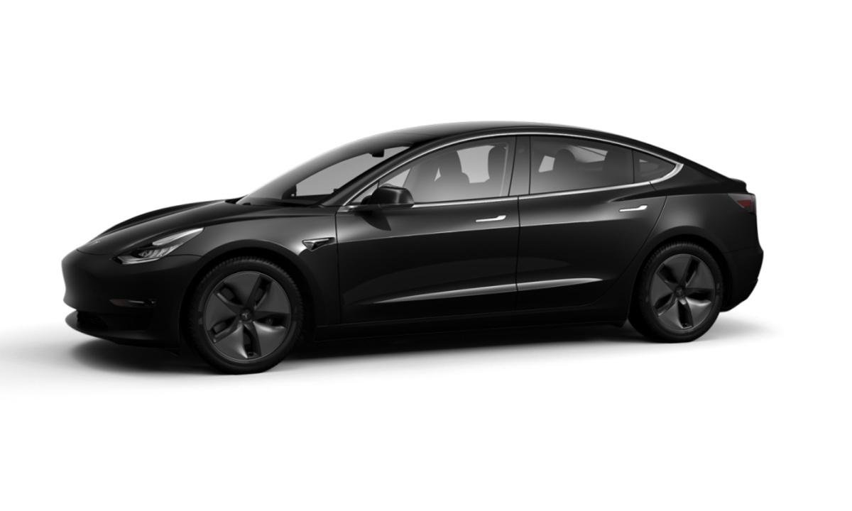 Model 3 noir obsidien // Source : Tesla