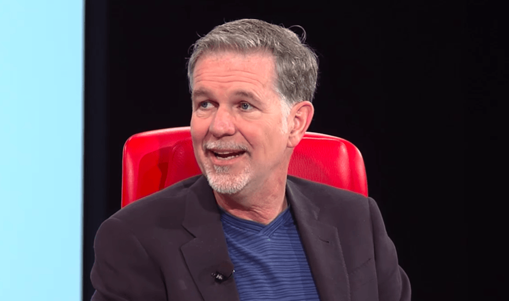 Reed Hastings chez Recode en 2017 // Source : YouTube/Recode