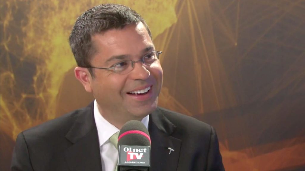 Jérôme Guillen invité de 01netTV en 2014 // Source : YouTube/01netTV