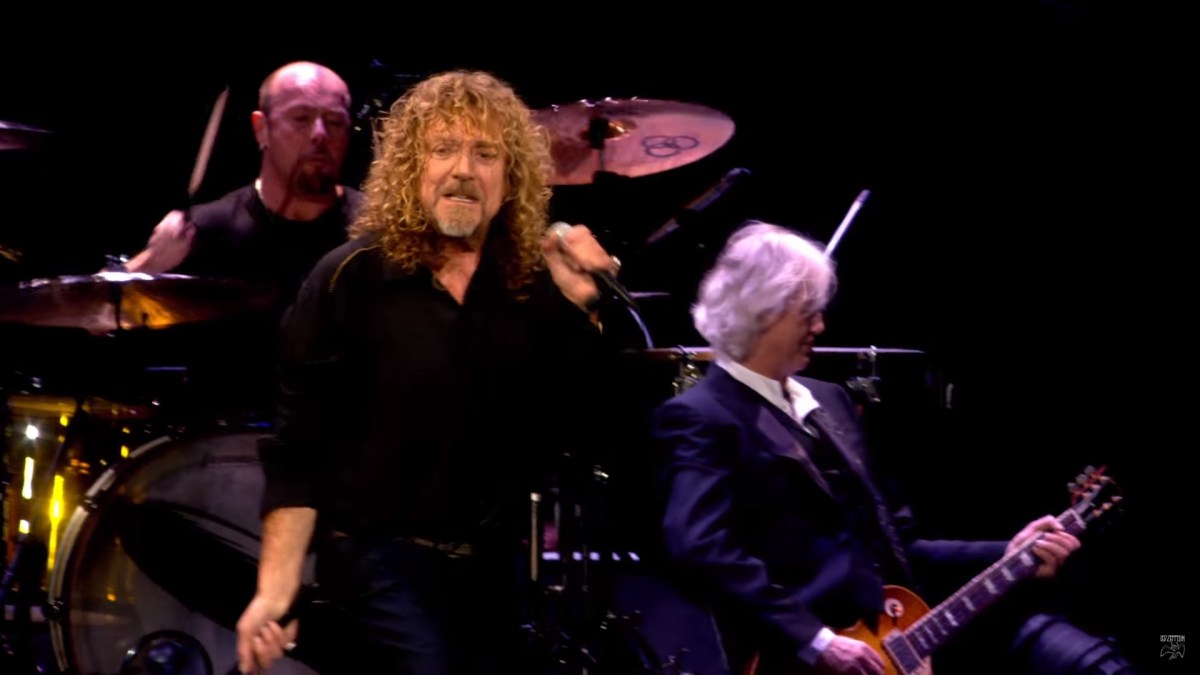 Led Zeppelin, concert à l'O2 Arena, 2007 // Source : YouTube