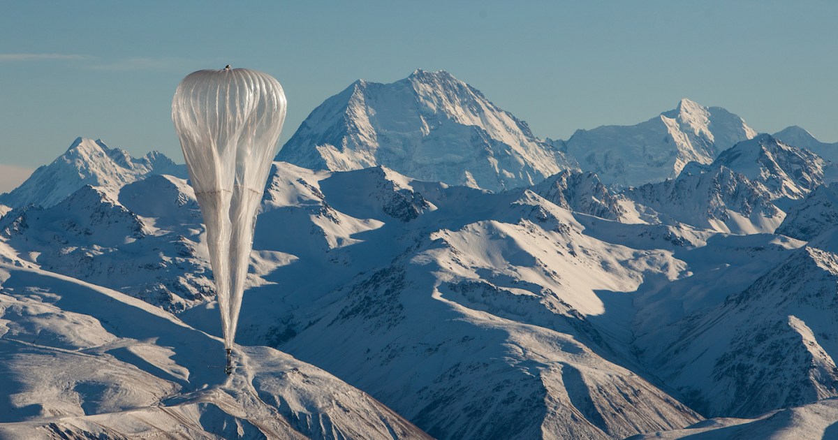 Un ballon déployé. // Source : Google Loon