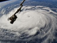 Une photo de l'ouragan Florence  // Source : NASA (photo recadrée)