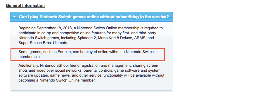 Nintendo Switch Online Service FAQ // Source : Nintendo