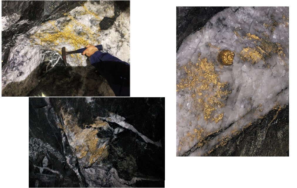 La découverte des pépites d'or dans la mine de Beta Hunt. // Source : CNW Group/RNC Minerals