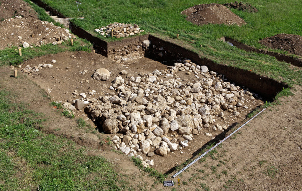 La site où a été découvert les objets // Source : Service archéologique du canton de Berne, Philippe Joner