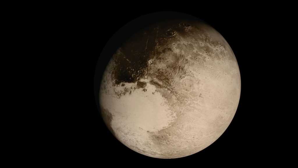 La planète Pluton. // Source : Wikimedia/NASA/Johns Hopkins University Applied Physics Laboratory/Southwest Research Institute
