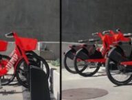 Une borne de recharge de vélos électriques Jump Bikes de Uber // Source : Jump Bikes