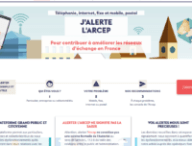 La plateforme de l'Arcep pour la prévenir. // Source : Arcep