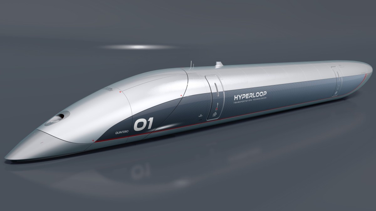 Capsule d'Hyperloop Transport Technologies // Source : HyperloopTT