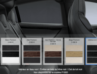 Options d'intérieur pour les Tesla // Source : Tesla