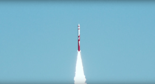 Lancement de la fusée Zhuque-1 de LandSpace // Source : Youtube- SciNews/China Central Television