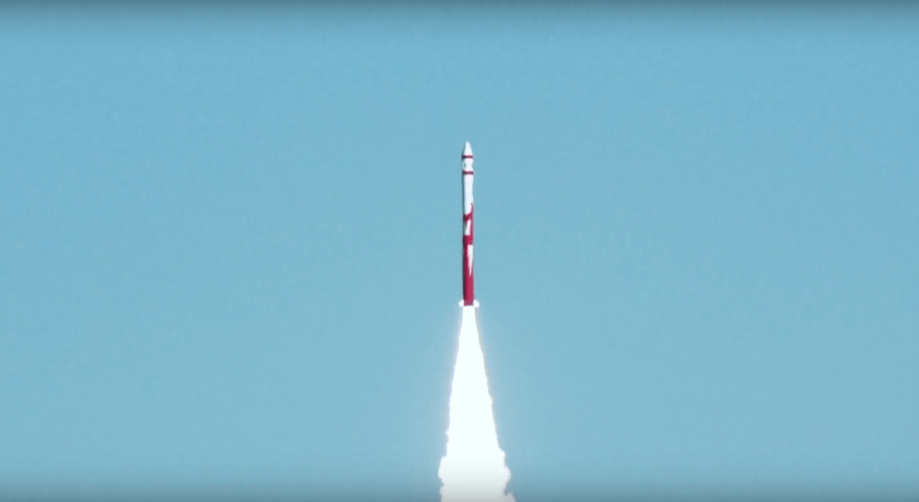 Lancement de la fusée Zhuque-1 de LandSpace // Source : Youtube- SciNews/China Central Television