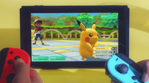 Pokémon Let's go devrait booster les ventes de la Switch. // Source : Youtube - Nintendo